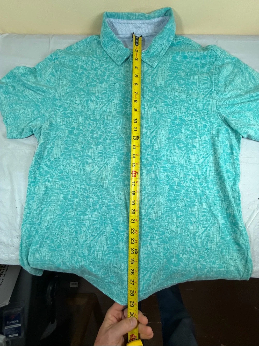 Men's‎ Izod Saltwater Teal Floral Polo Size XL